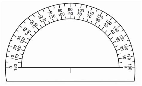 protractor size chart